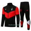 Chaqueta De Entrenamiento Trajes AC Milan 2021/22 Negra - Hombre